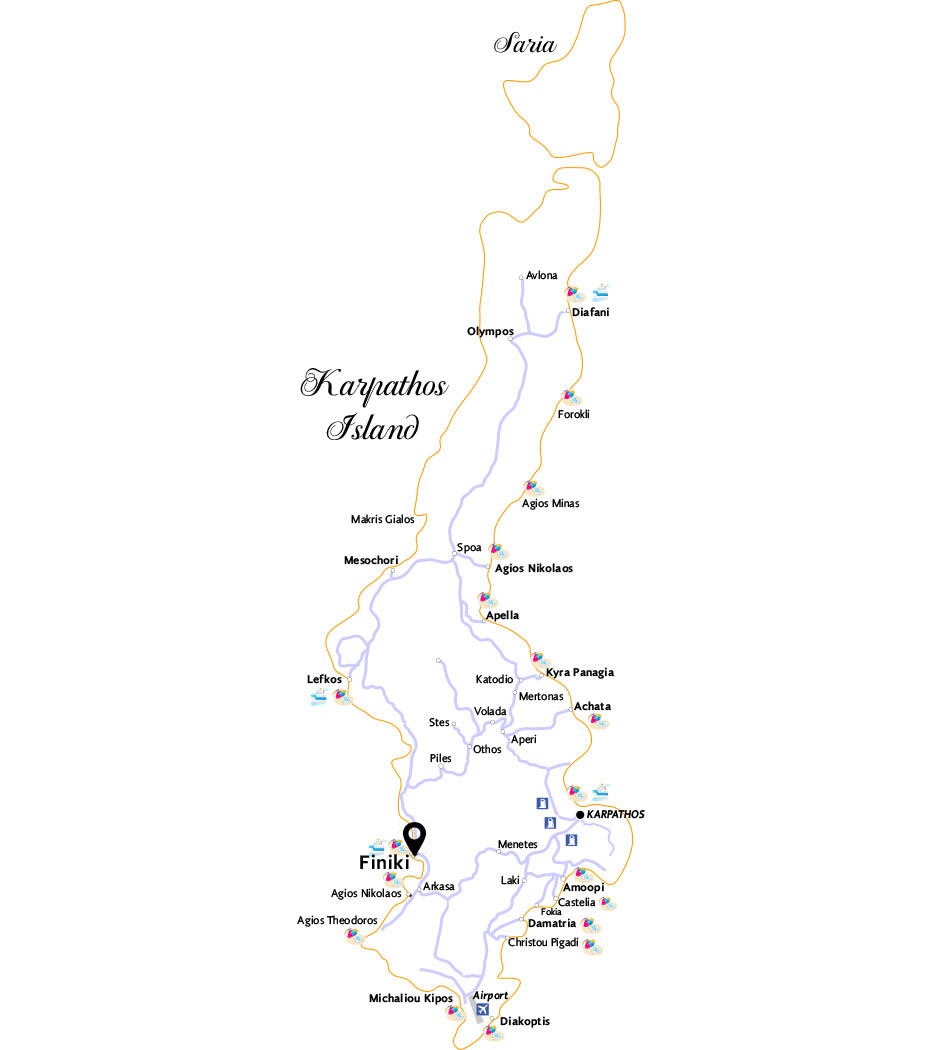 ARHONTIKO HOTEL KARPATHOS LOCATION